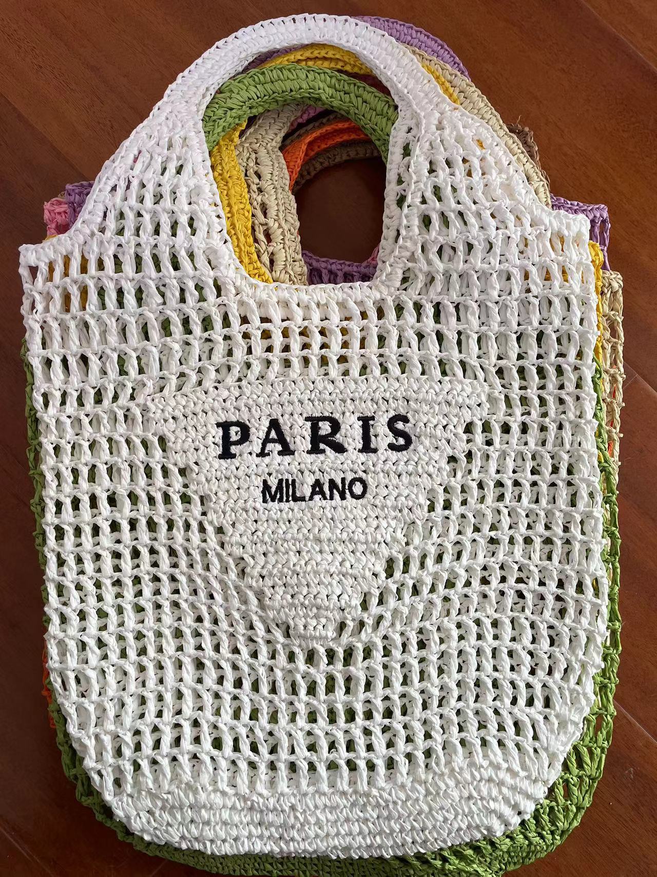 Round Goddess Underarm Handmade Straw Bearded Armpit Bags