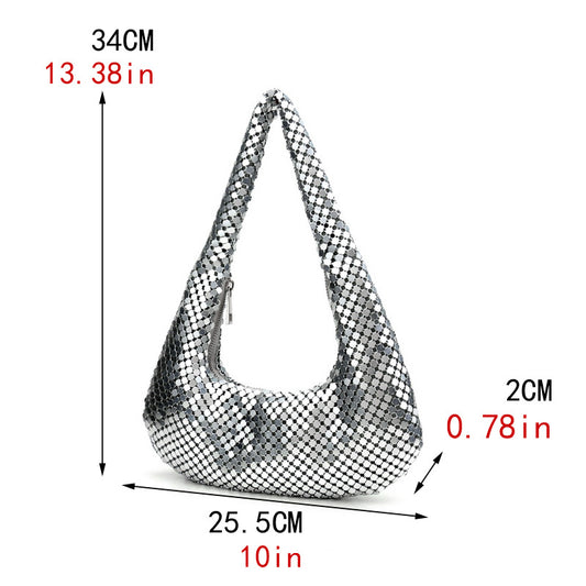 Aluminum Sheet Dinner Trendy Banquet Dress Bags