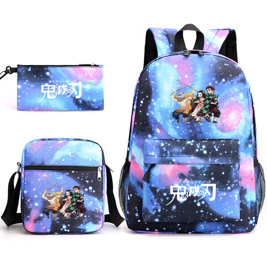 Cartoon No Three-piece One Pencil Primary Backpacks