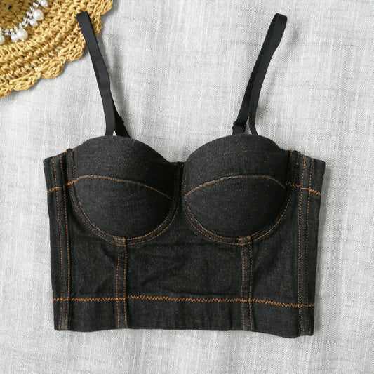 Women's Camisole Beauty Back Underwear Outer Wear Tops