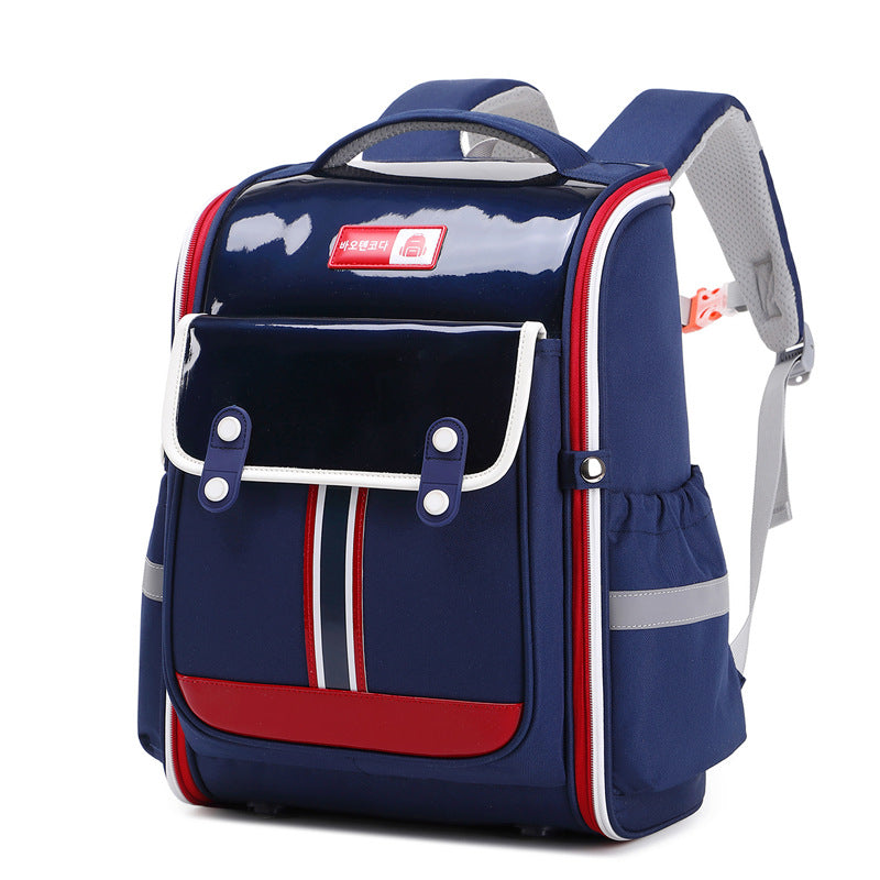 Surface Color Matching Light Tide Spine Protection Elementary School Students' Schoolbags