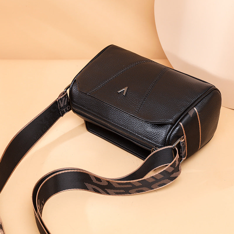 Leather Large Capacity Trendy Top Layer Crossbody Bags