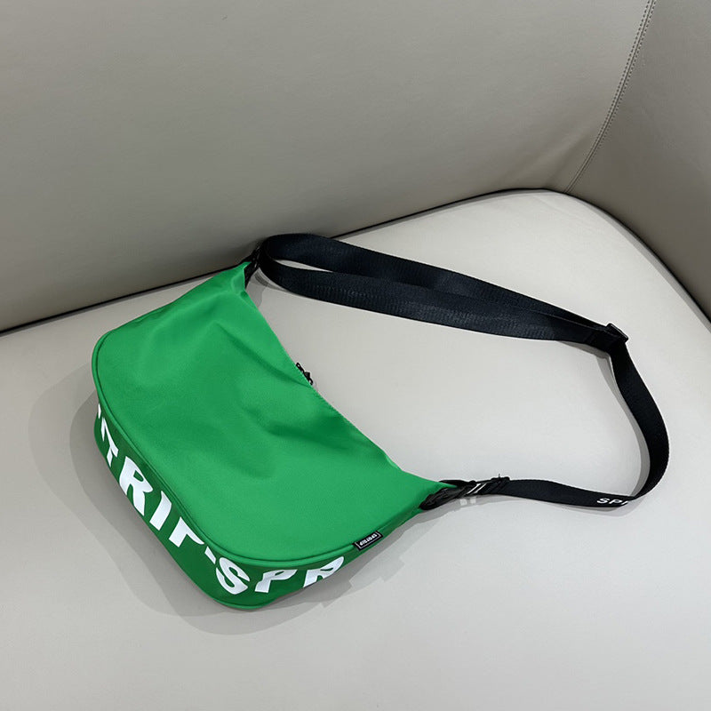 Women's & Men's & Simple Letter Oxford Cloth Large Crossbody Bags