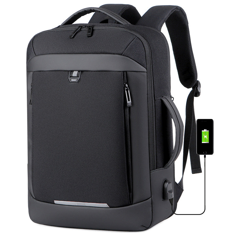 Men's Commute Expansion Multifunctional Large Capacity Waterproof Backpacks
