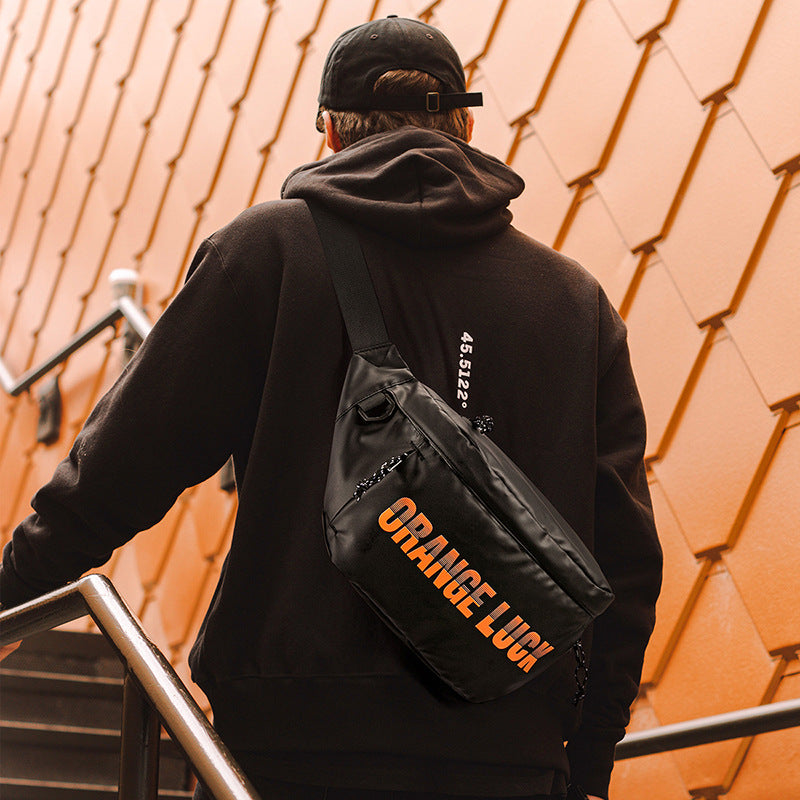 Lucky Street Simple Female Trendy Male Men's Messenger Bags