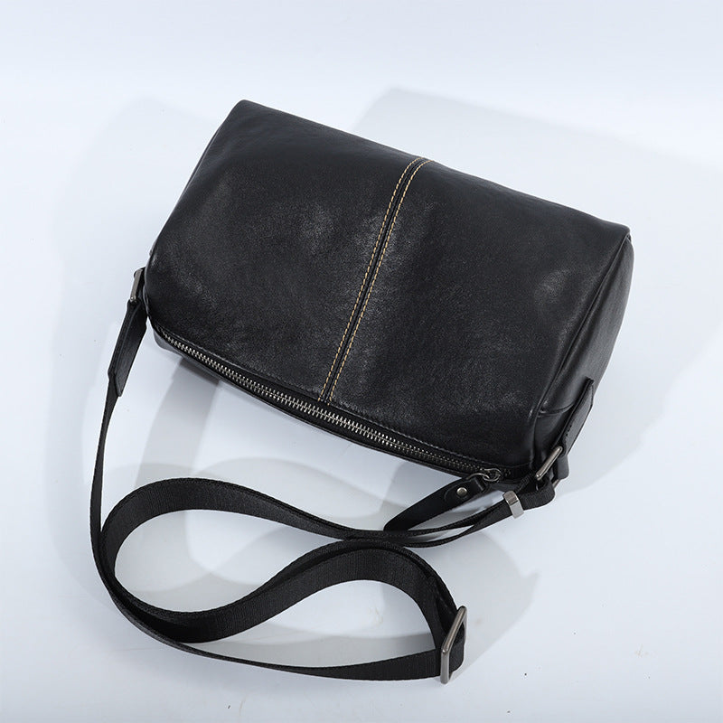 Men's Genuine Leather Fashion Waterproof Horizontal Korean Men's Messenger Bags