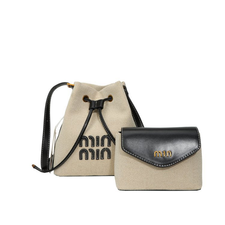 Women's Drawstring Canvas Fashion Super Popular Bucket Bags