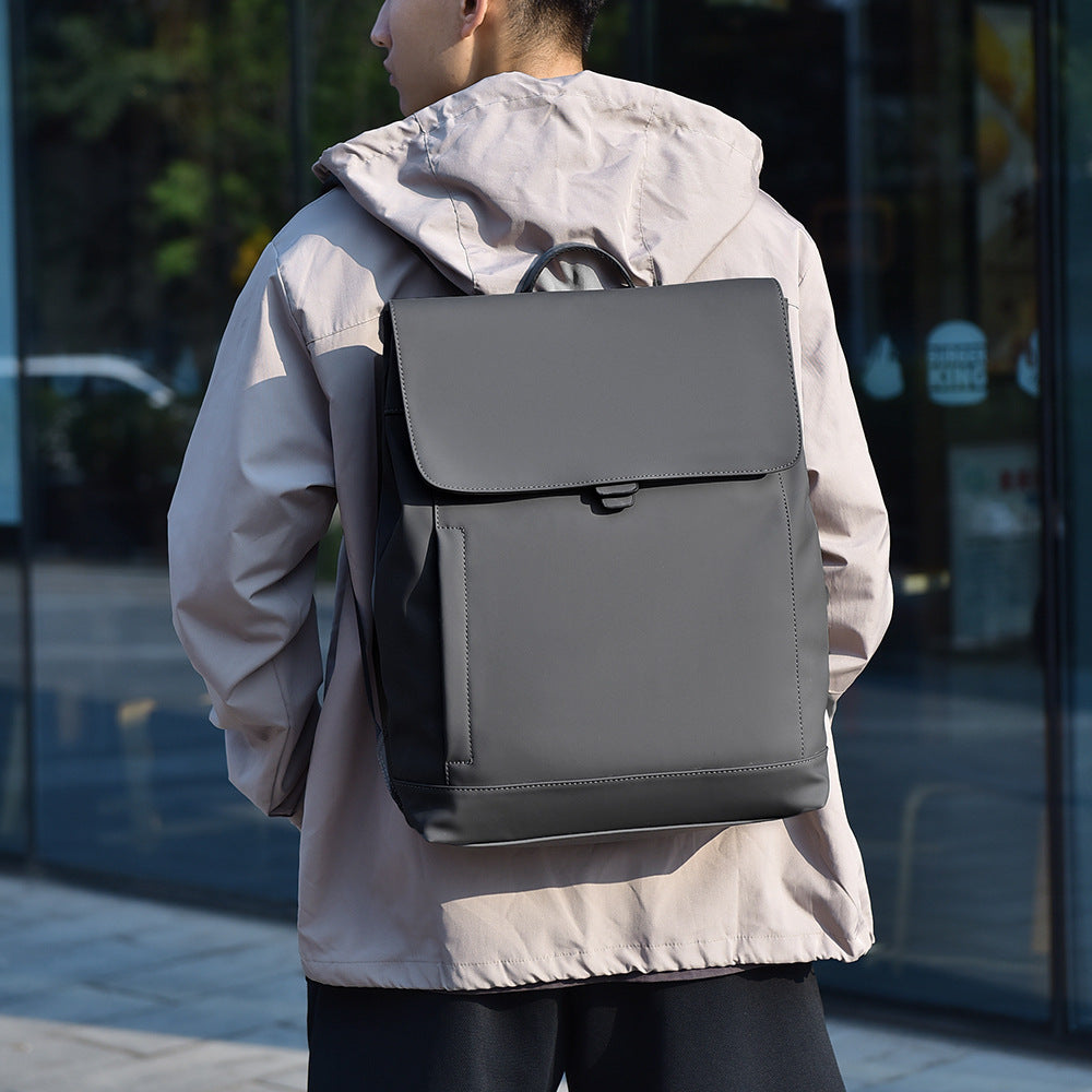 Men's High Sense Fashion Personalized Simple Solid Backpacks