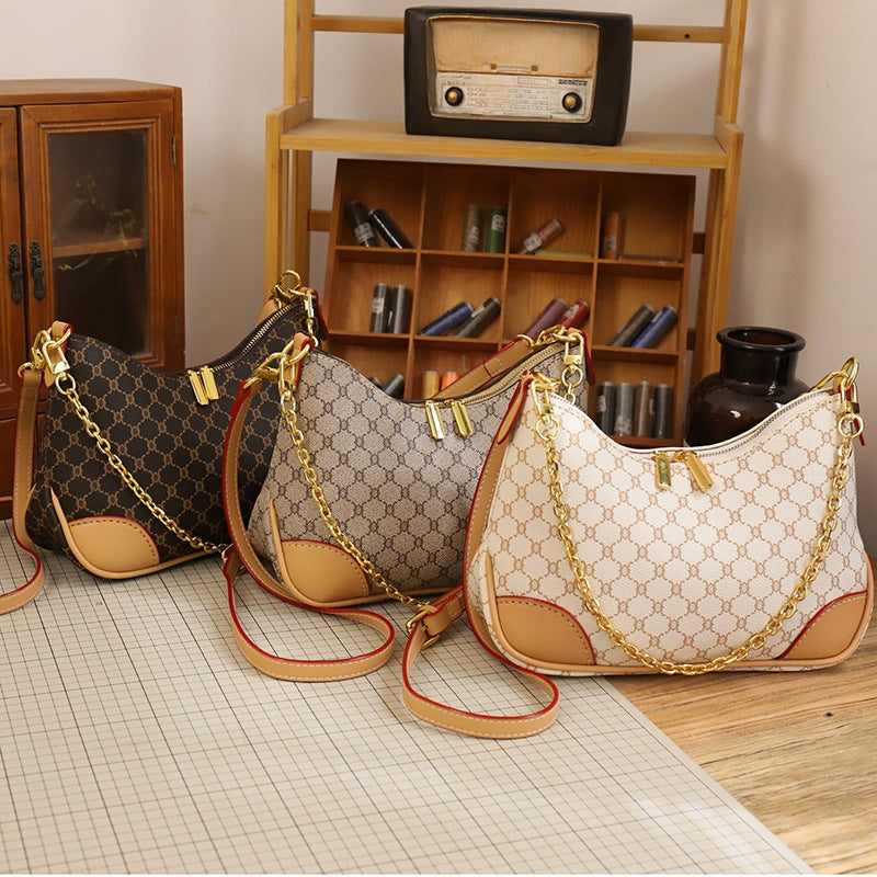 Women's Handmade Croissant Retro Since Material Kit Small Square Bags