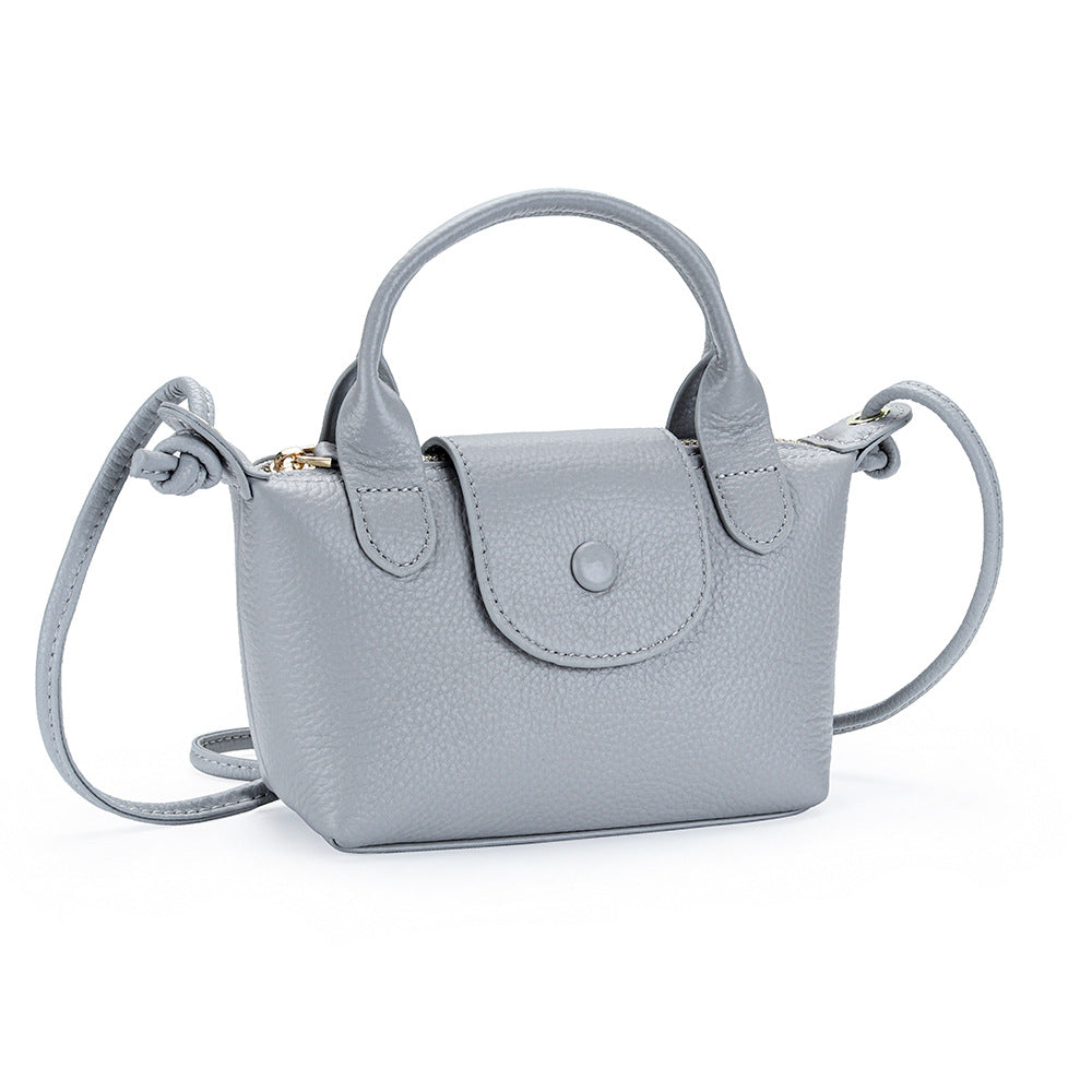Women's Leather Mini Portable First Layer Cowhide Trendy Women's Messenger Bag