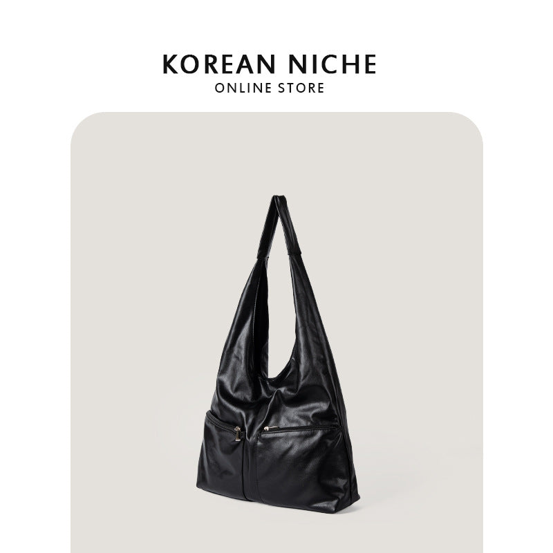 Style High-grade Oil Wax Leather Large Tote Bags