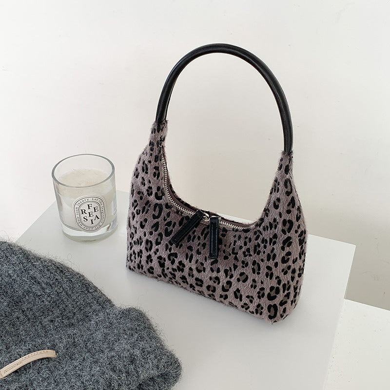 Women's Minority Design Leopard Print Autumn Moon Fashion Handbags