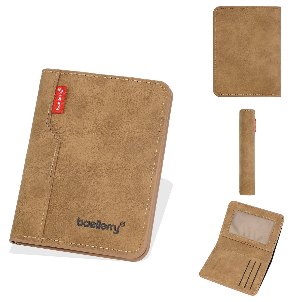 Men's High-grade Frosted Simple Vertical Certificate Card Holder