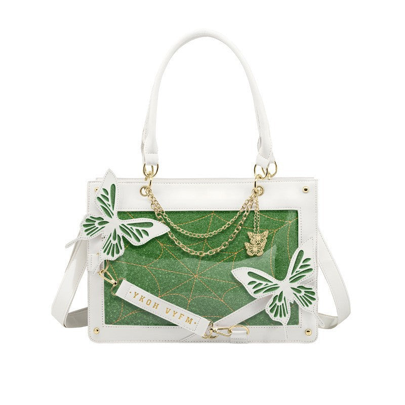 Dark Style Labyrinth Butterfly Cartoon Hand-held Shoulder Bags