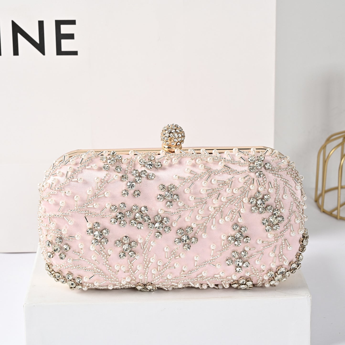 Diamond Pearl Handmade Beaded Light Luxury Handbags