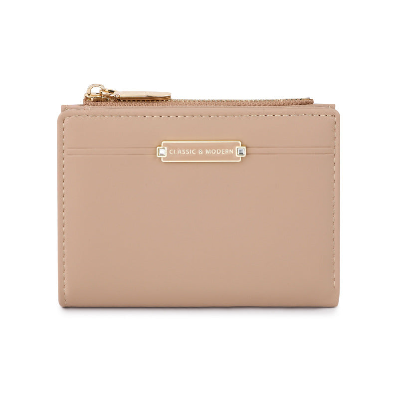 Elegant Versatile Unique Rhinestone Metal Short Ladies Wallet