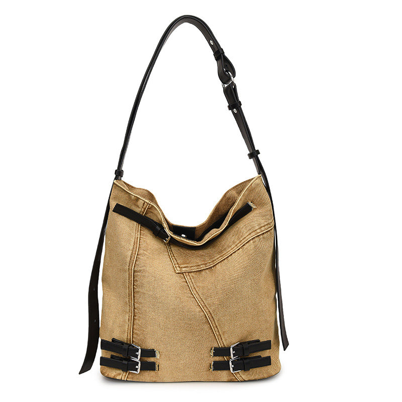 Women's Large Capacity Denim Spring Commuter Shoulder Bags