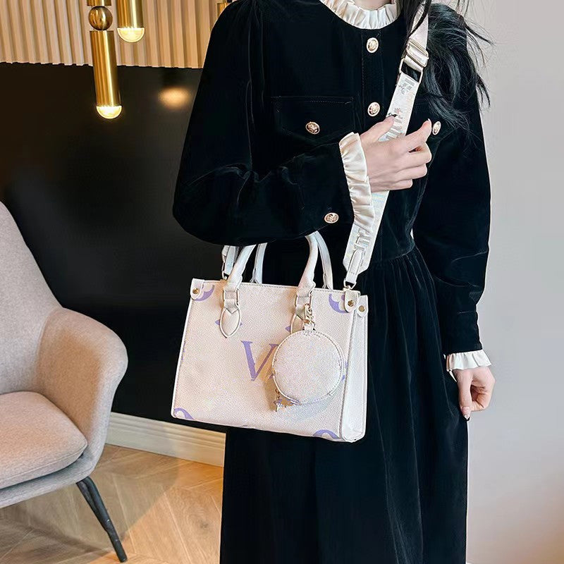 Women's Jungle Retro Zipper Printed Shopping Fashion Tote Bags