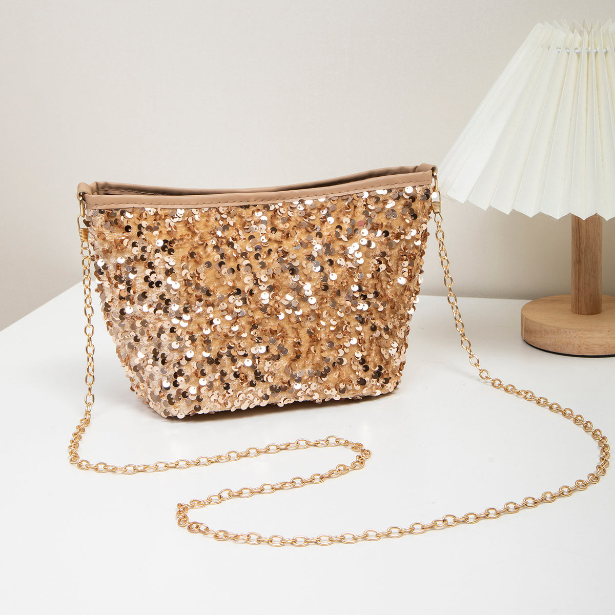Women's Trendy Cool Sequin Summer Fashion Clutch Dinner Party Bags