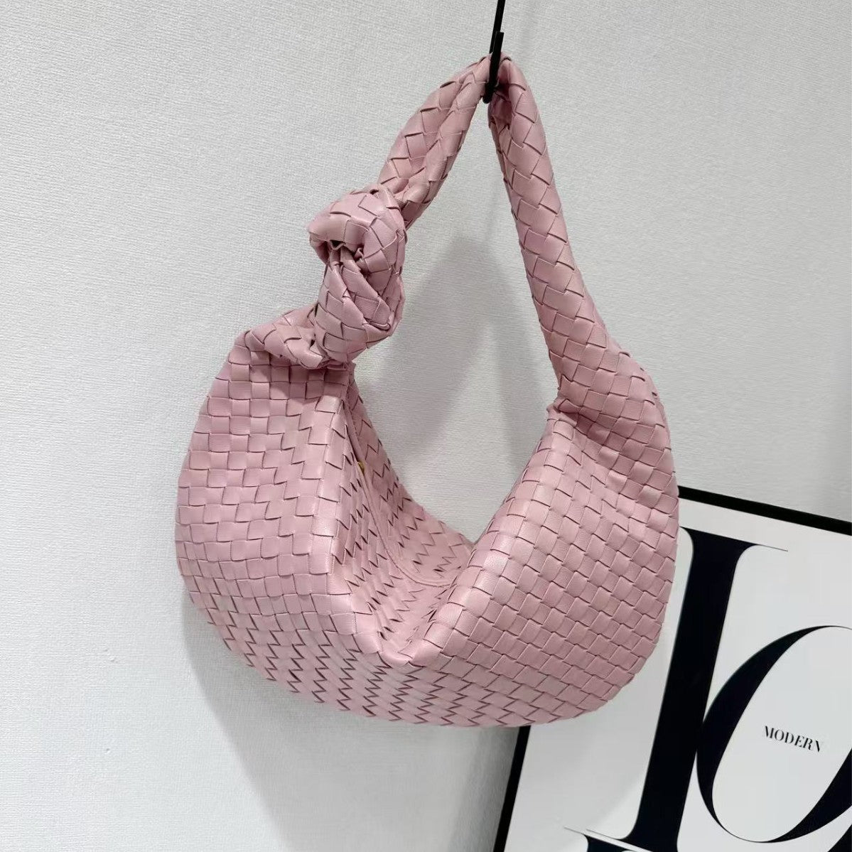 Croissant Simple Versatile Knotted Underarm Solid Color Bags