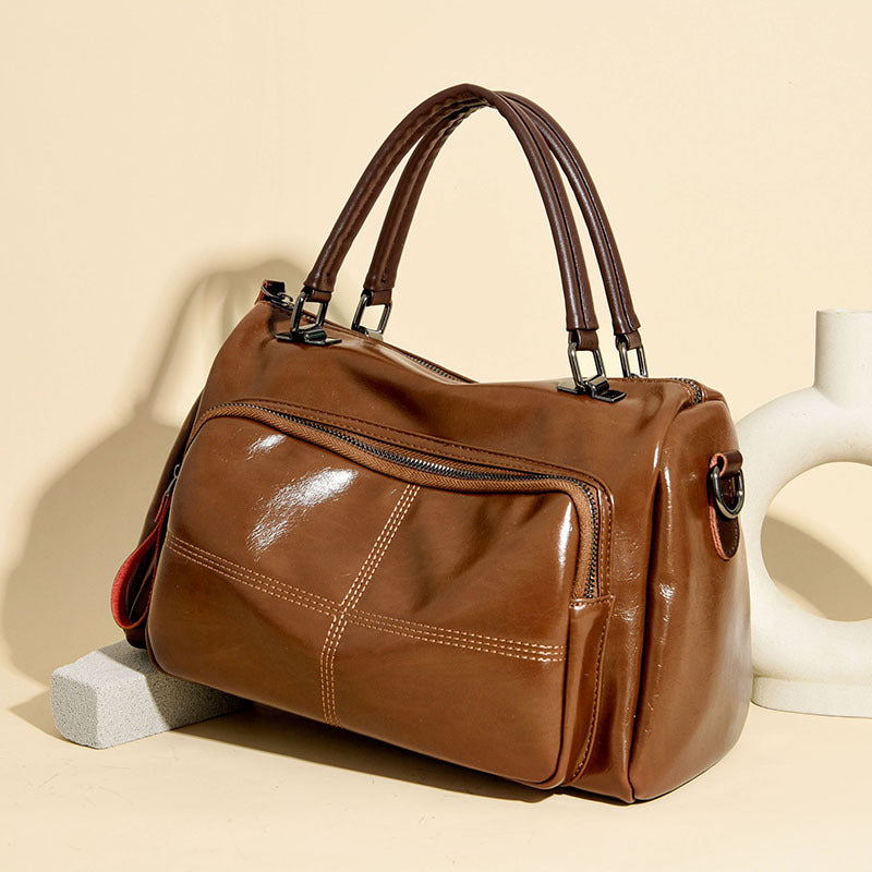 Women's Retro Large Capacity Simple Versatile Leisure Handbags
