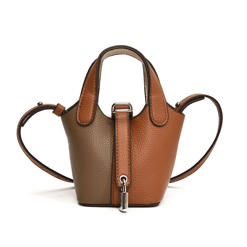 Fashion Color Contrast Western Style Vegetable Basket Bags