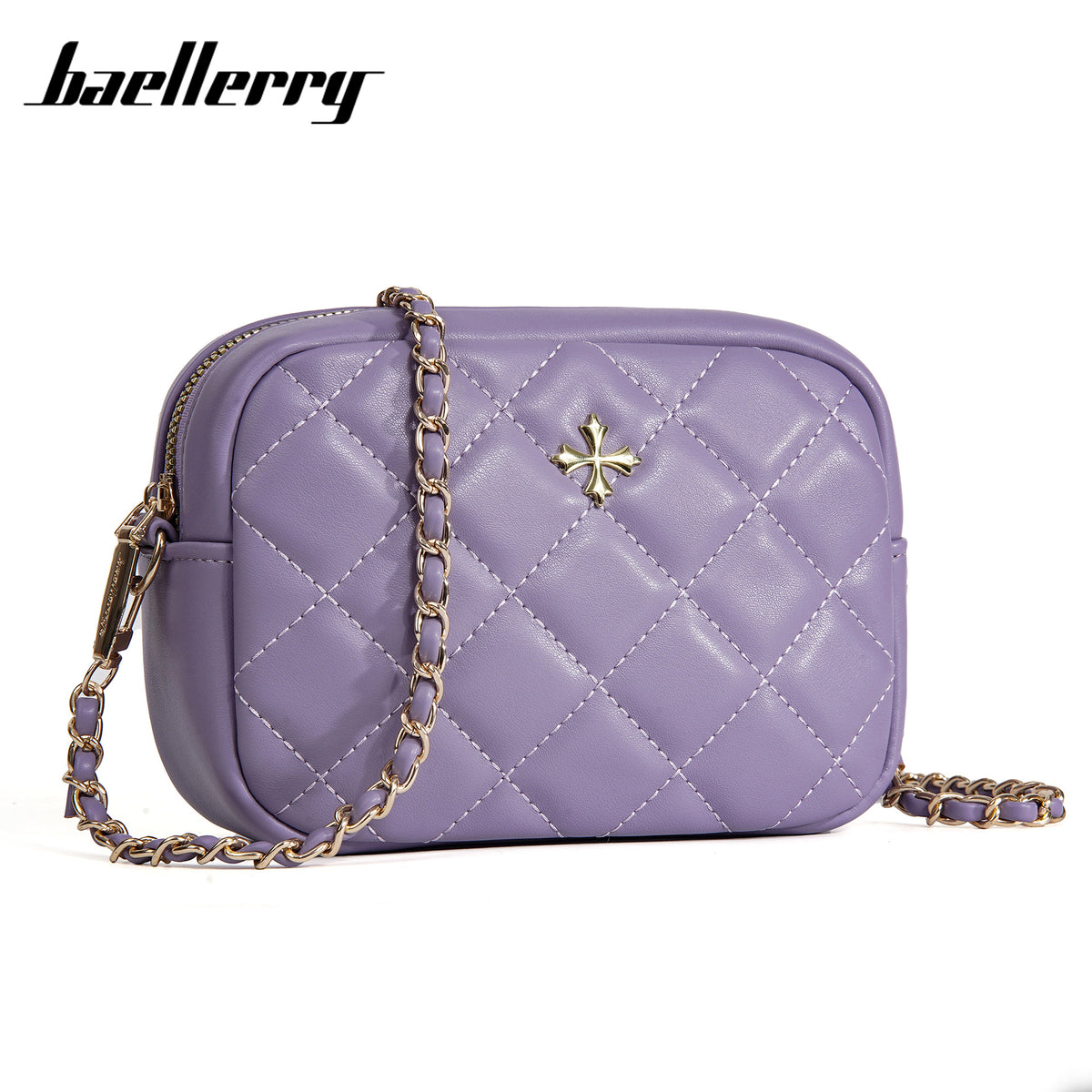 Lady's Fashion Quilted Rhombus Plaid Large Shoulder Bags