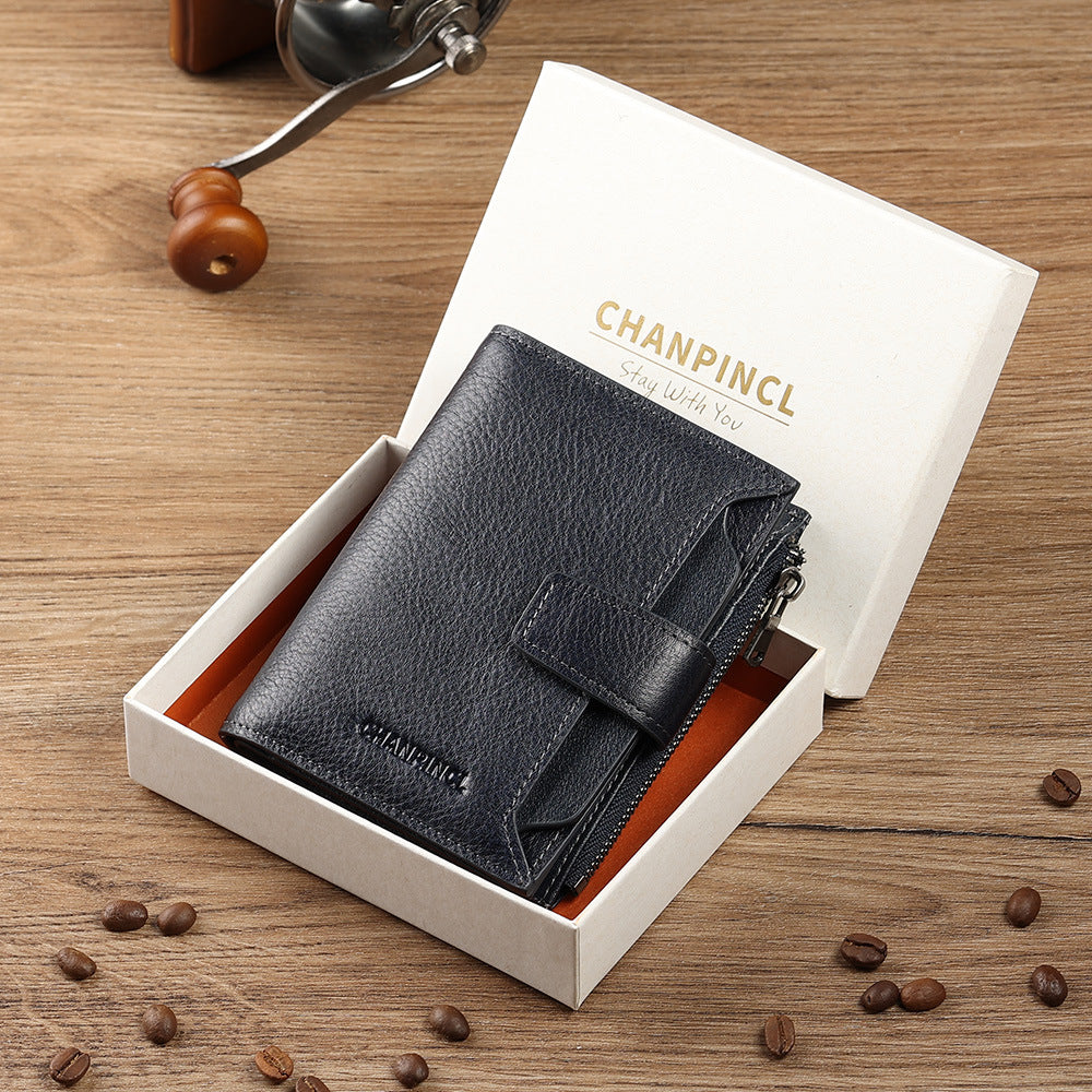 Men's Boxed Brushed Car Drawing License First Men's Wallets