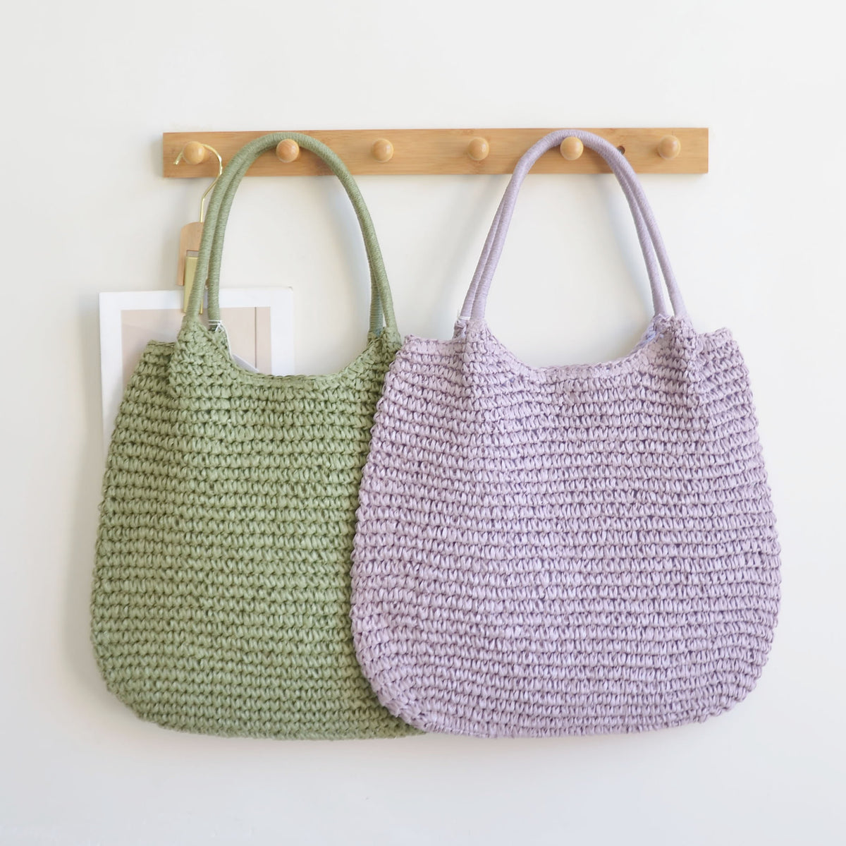 Capacity Straw Simple Style Commuter Hand Women's Shoulder Bag