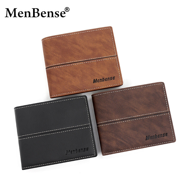Men's Short Business Fashion Simple Soft Leather Men's Wallet