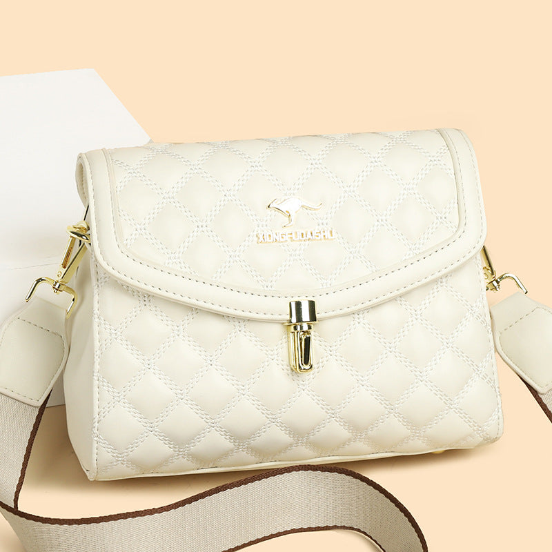 Lady Temperament Diamond Zipper Classic Style Shoulder Bags