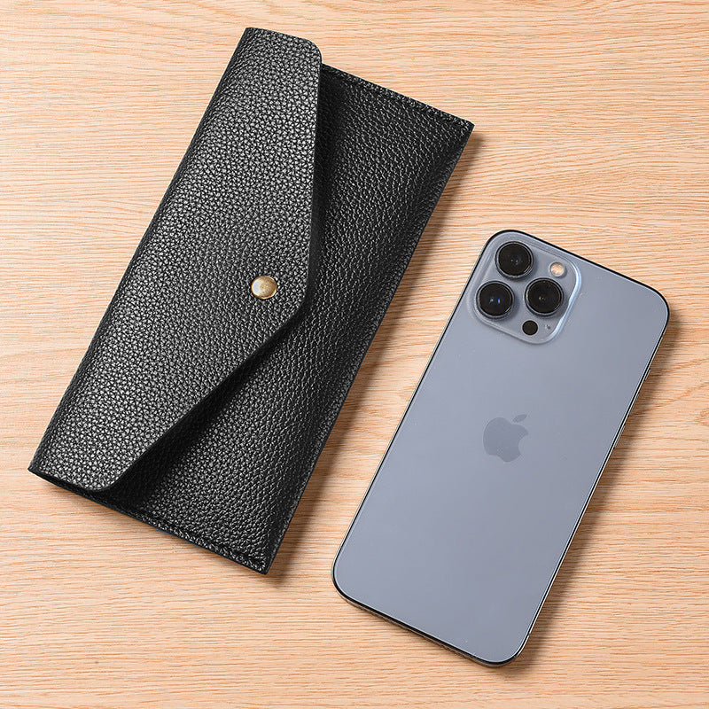 Women's Long Thin Clutch Simple Fashion Large Capacity Soft Leather Men's Wallet