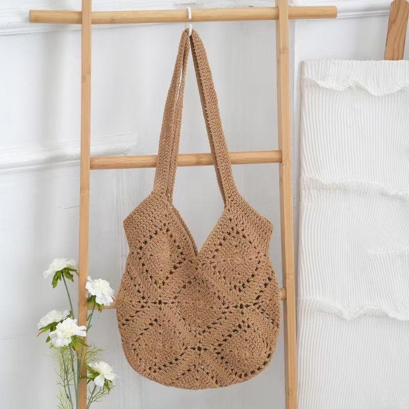 Women's High-grade Hand-woven Leisure Underarm Seaside Vacation Bags