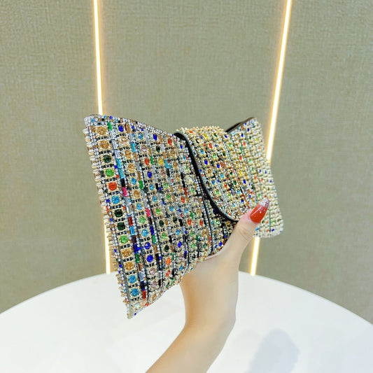 Retro High-grade Clutch Full Diamond Dinner Bags