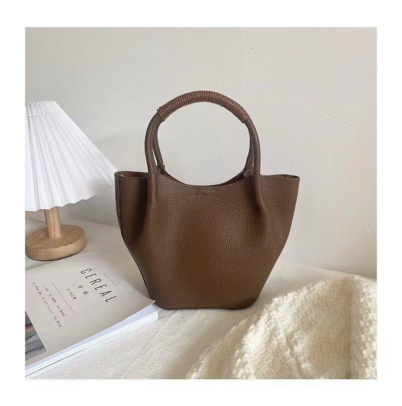 Lady Hand-held Vegetable Basket Processing Top Handbags