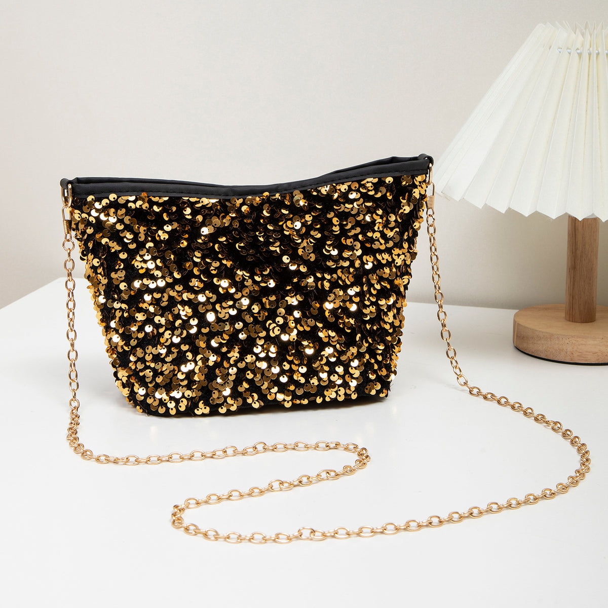 Women's Trendy Cool Sequin Summer Fashion Clutch Dinner Party Bags