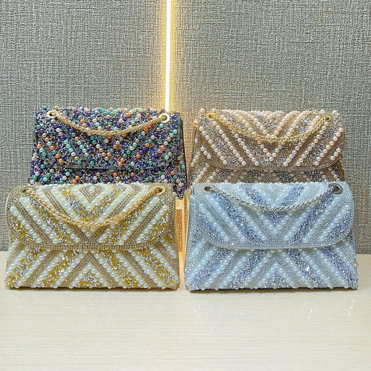 Full Diamond Clutch High-grade Banquet Underarm Handbags