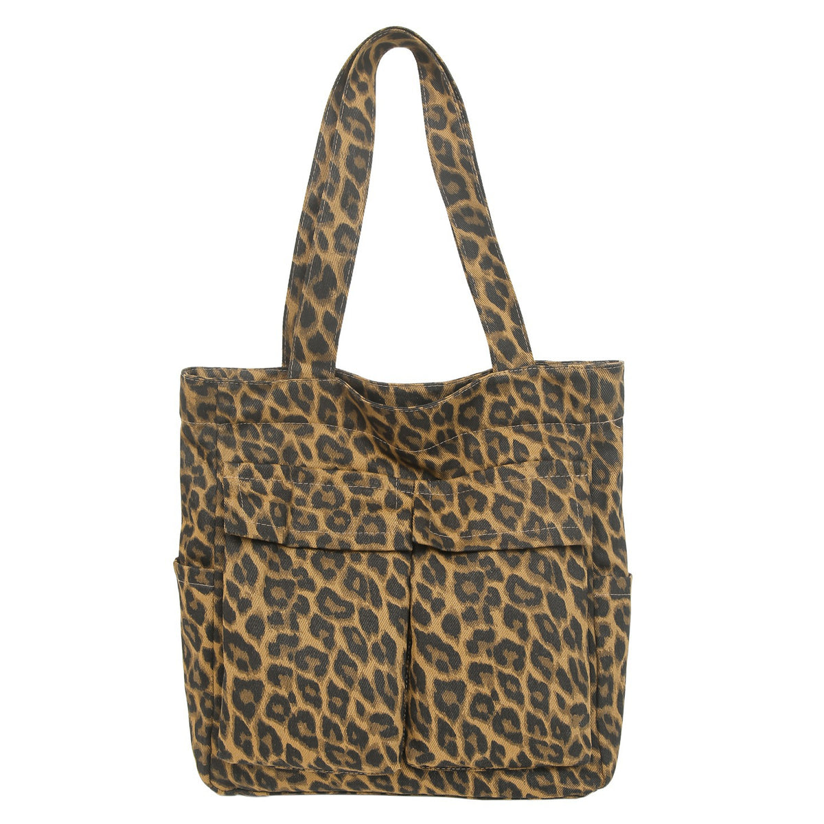 Women's Canvas Fashion Large Capacity Commute Leisure Tooling Women's Shoulder Bag
