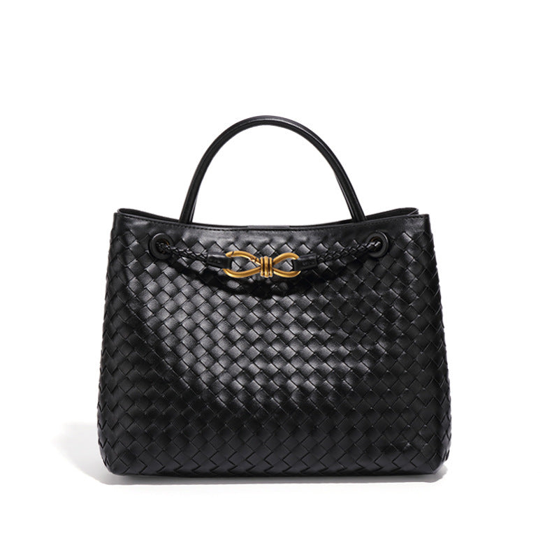 Design Metal Woven Retro Versatile Simple Handbags