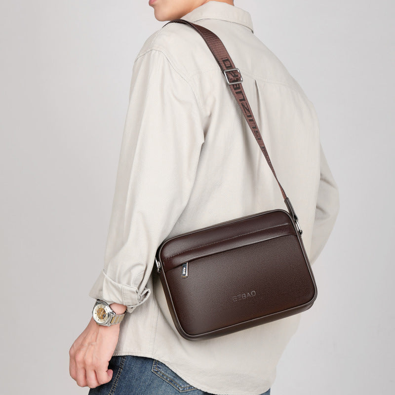 Men's Horizontal Business Cattle Leather Fashion Trends Bags