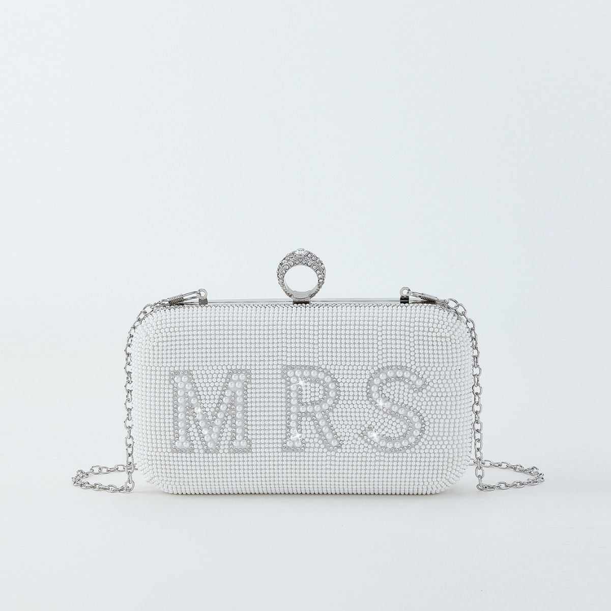 English Letters Rhinestone Pearl Dinner Wedding Bags