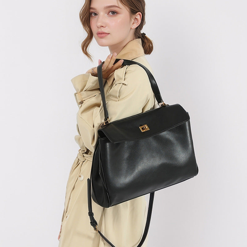 Women's Matte Leather Large Capacity Totes Fashion Shoulder Bags