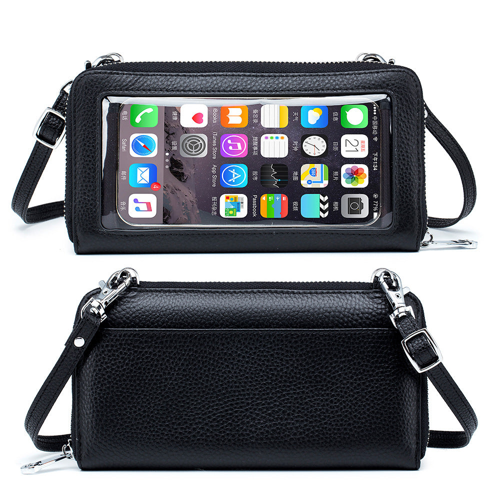 Leather Touch Screen Simple And Lightweight Niche Female Bags