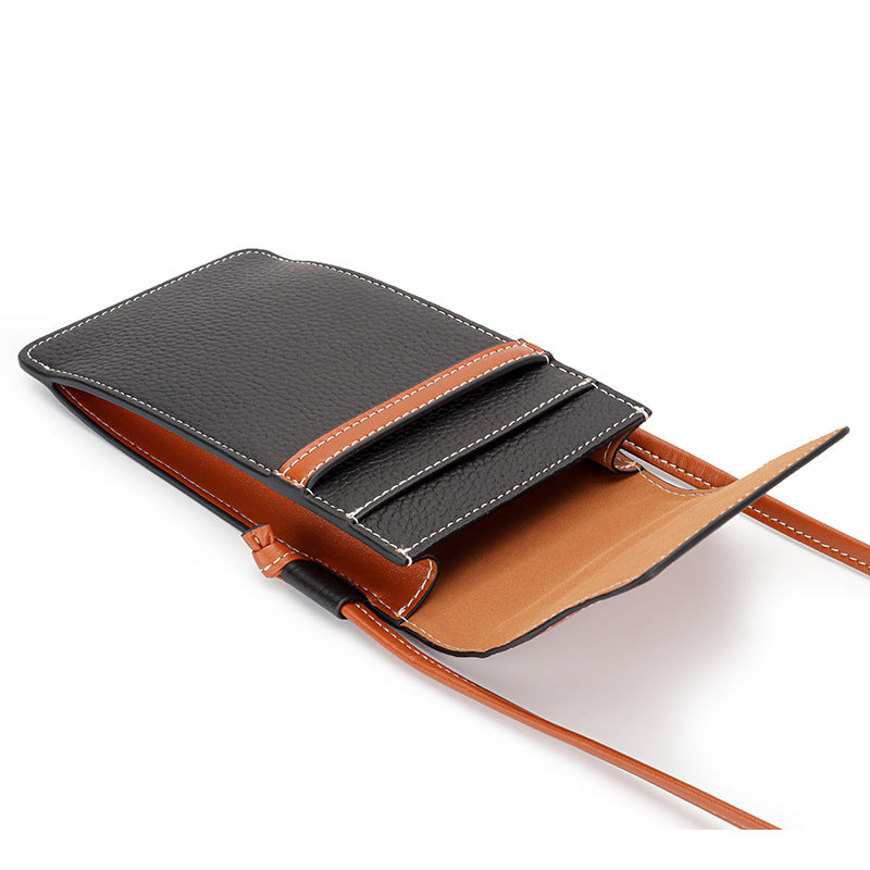 Women's Layer Leather Simple Fashion Genuine Vertical Bags