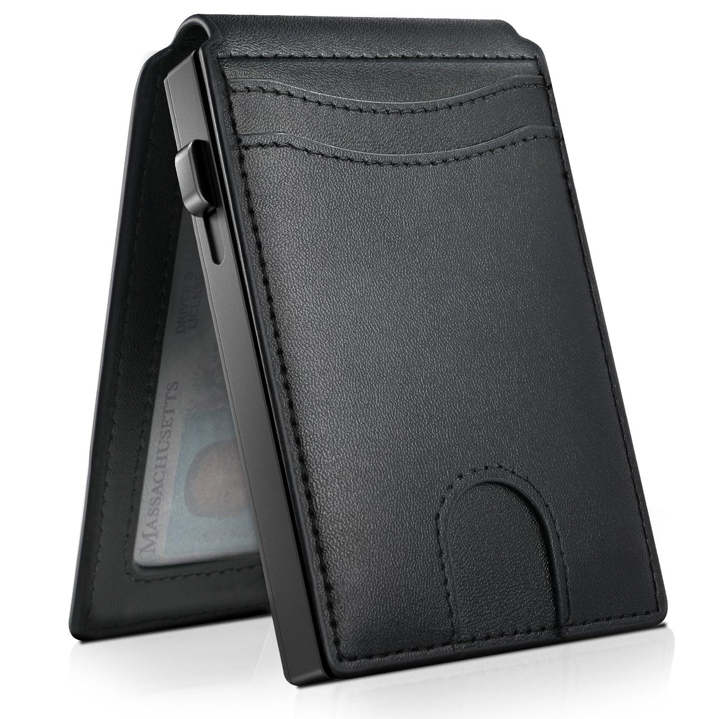 Men's Credit Magnetic Separation Flip Cassette Automatic Card Holder