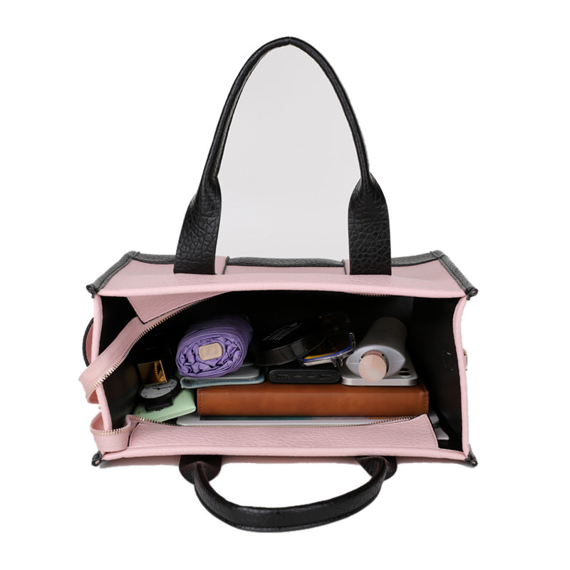 Portable Large Capacity Cartoon Printed Cat Tote Bags