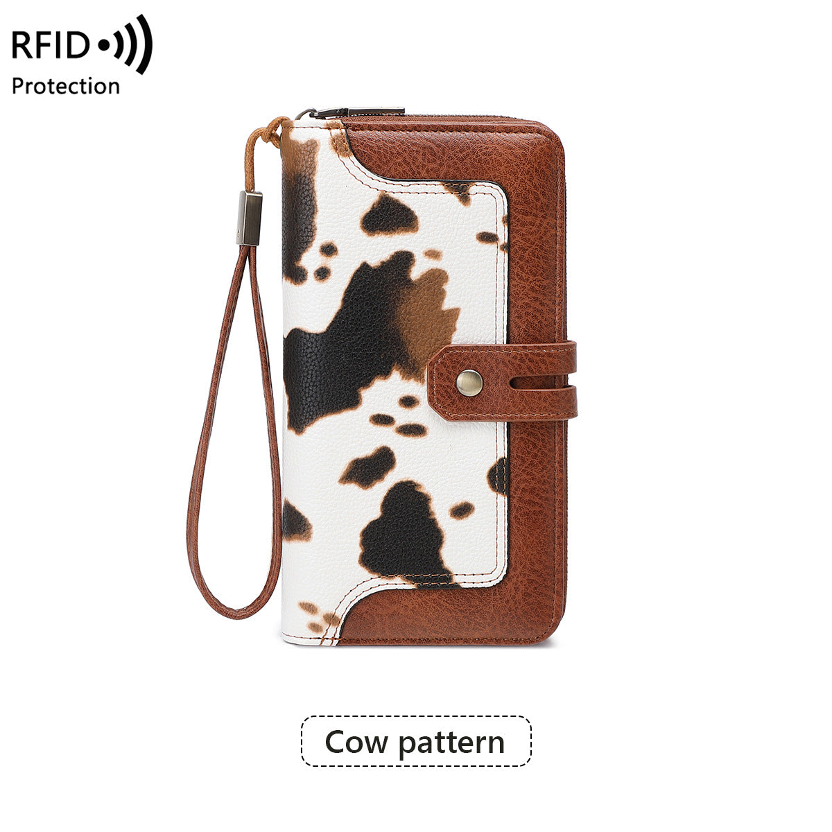 Women's Long Vintage Leopard Print Printing Fashion Handbags