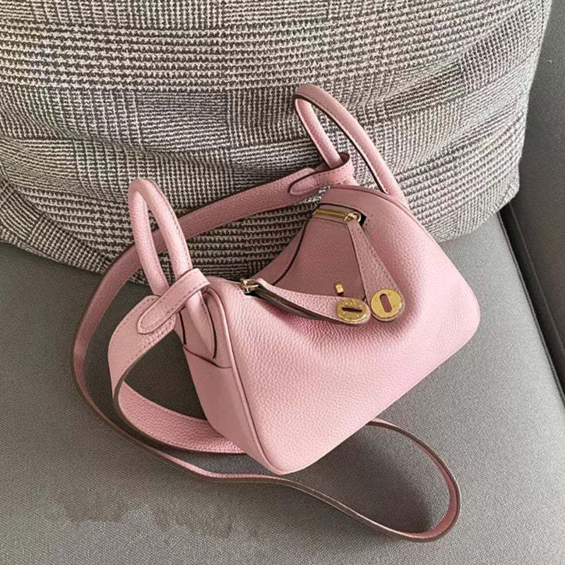 Women's Lindy Mini Doctor Cow Leather Portable Handbags