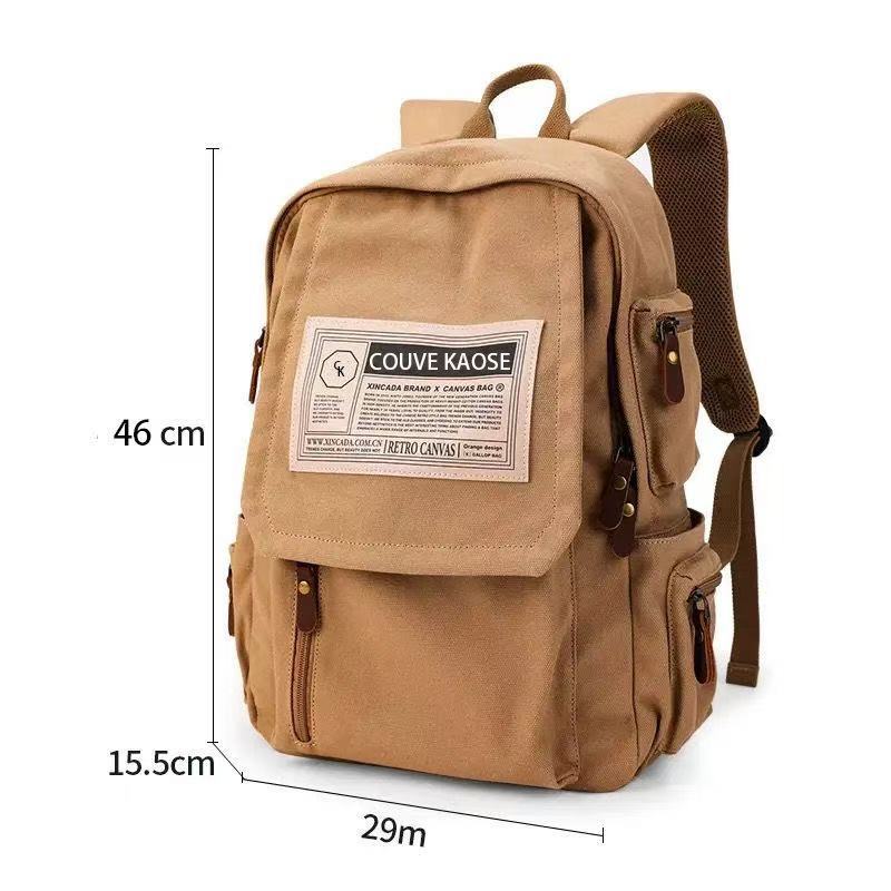 Women's & Men's & Canvas Computer Large Capacity Niche Middle School Students' Schoolbags