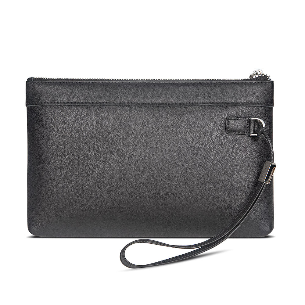 Vintage Clutch Swiping Crazy Horse Leather Top Men's Wallets